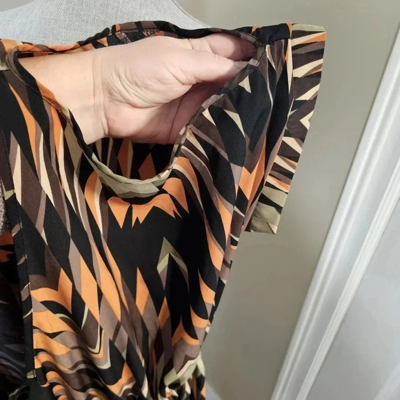 Soprano Dress Open Shoulders Geometric print  Boho Size M - Picture 6 of 6